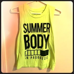 Summer body tank top. Size medium.